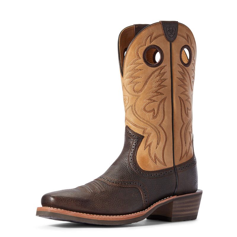 Ariat Heritage Roughstock Kahverengi / Çikolata Western Csizma Erkek (28209-922)